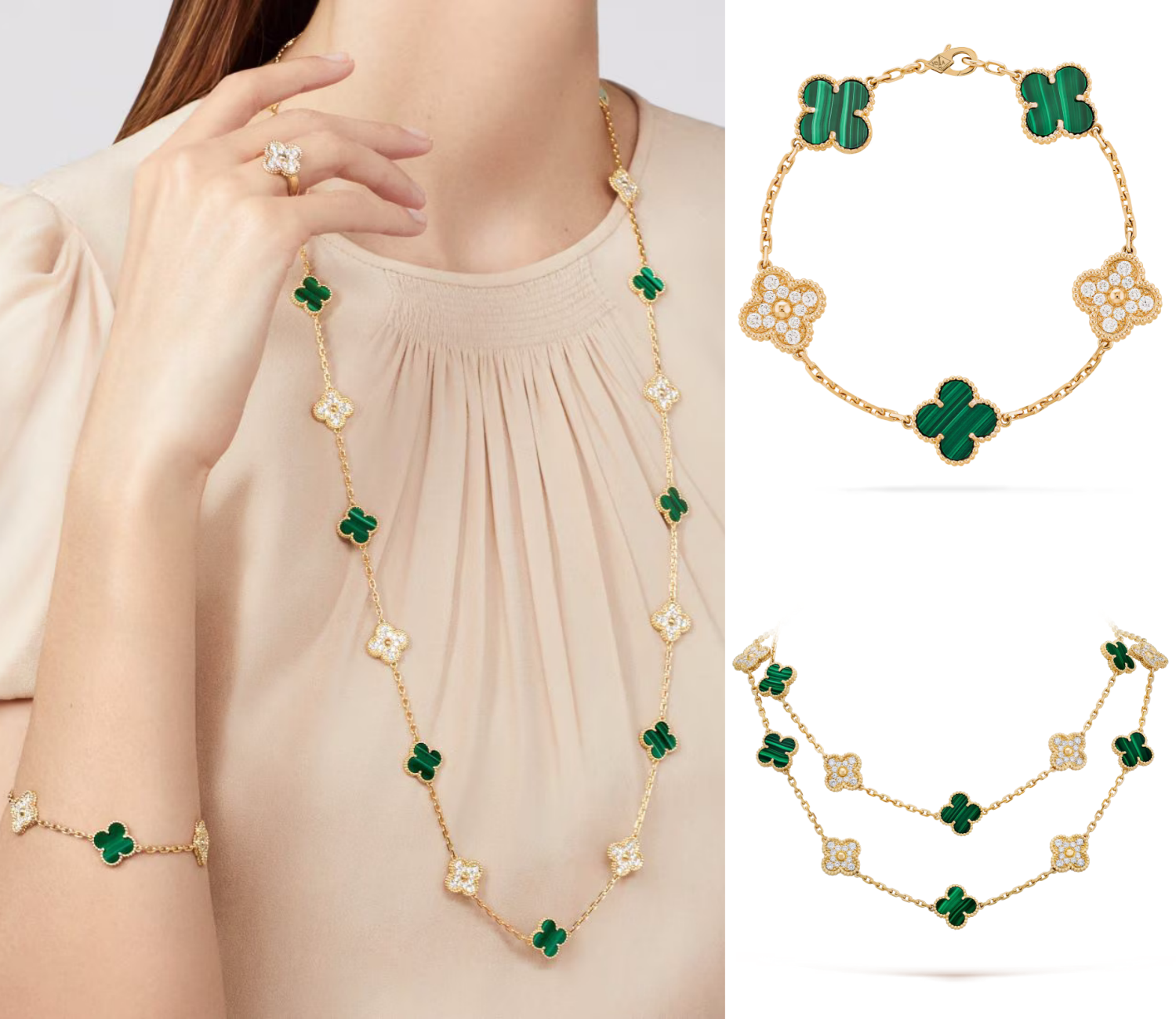 Van Cleef & Arpels 20-motif necklace set + 5-motif bracelet