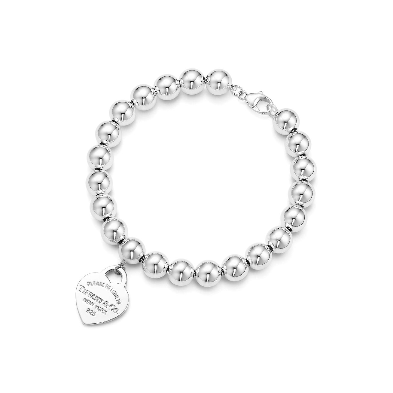Tiffany & Co. Return to  Heart Tag Bracelet in Silver, 8 mm