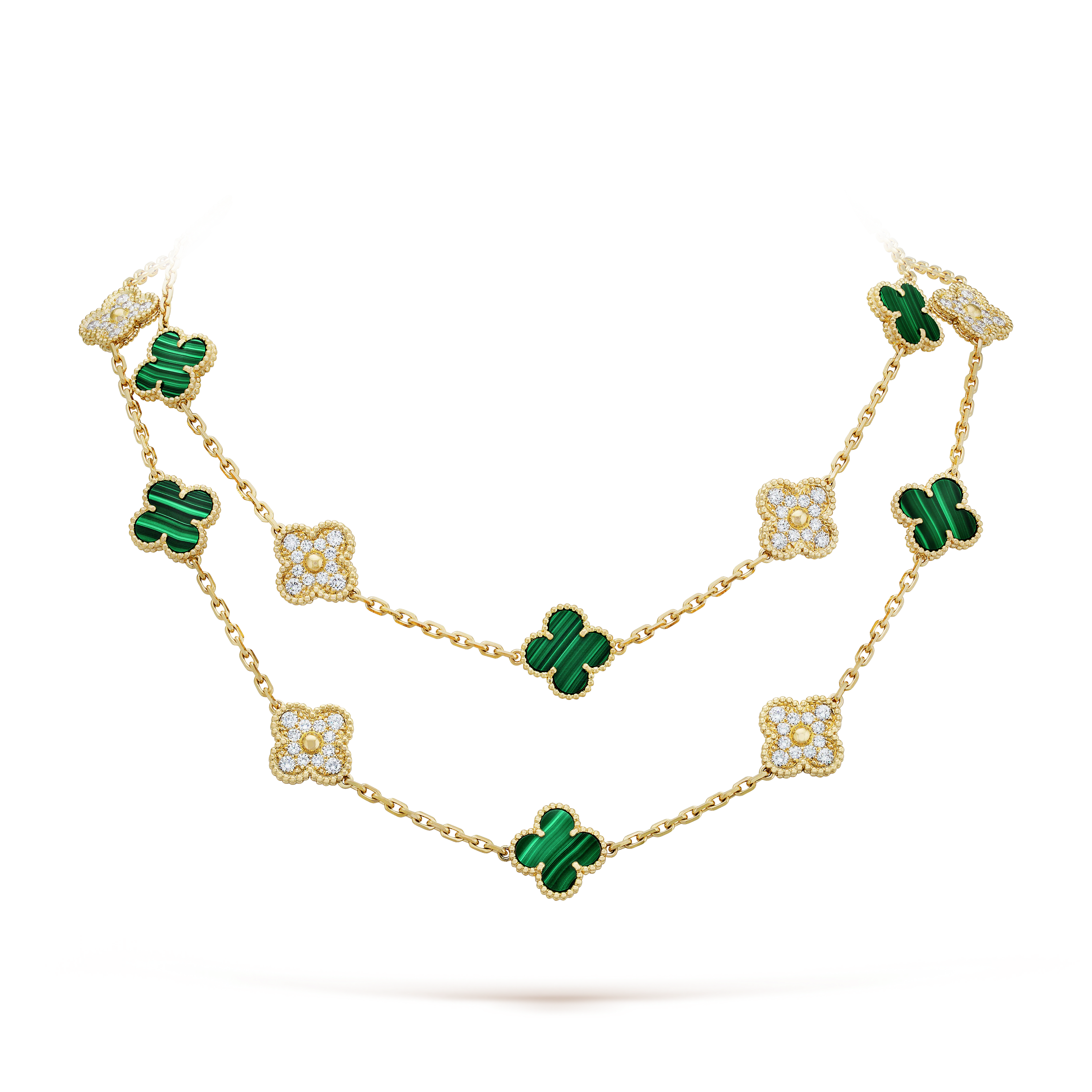 Van Cleef & Arpels Vintage Alhambra long necklace, 20 motifs