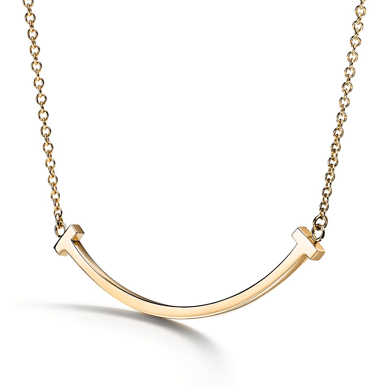 Tiffany & Co. T Smile Pendant in Yellow Gold, Small