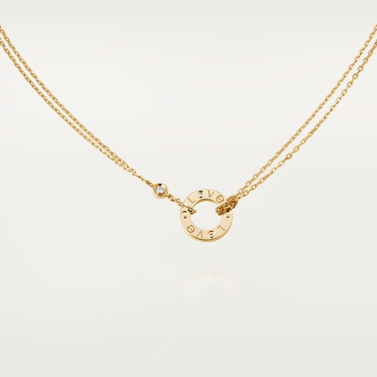 Cartier Love Necklace, 2 Diamonds