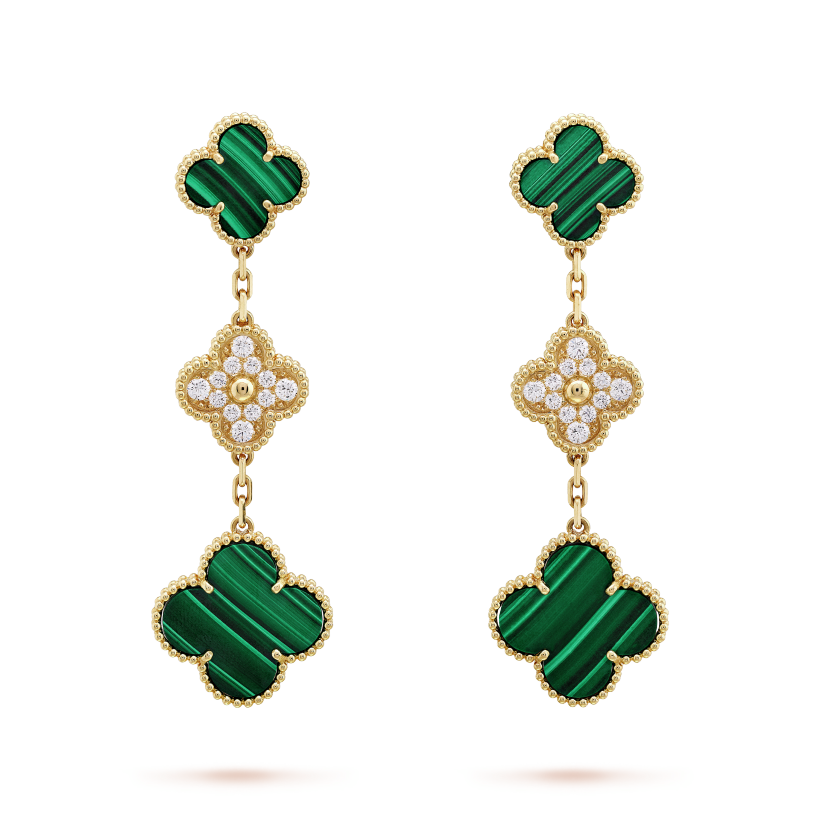 Van Cleef & Arpels Magic Alhambra earrings, 3 motifs