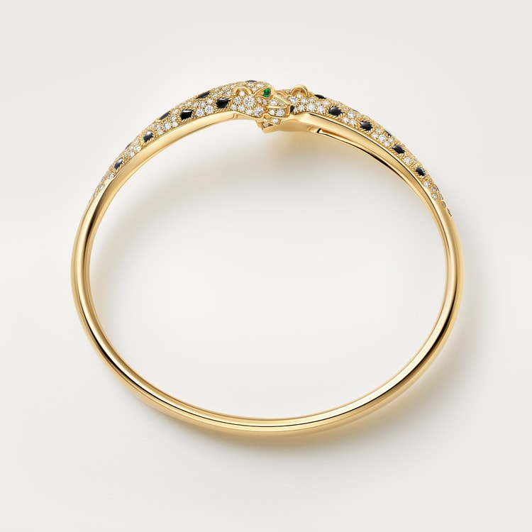 Panthere de Cartier bracelet, small model, half-paved