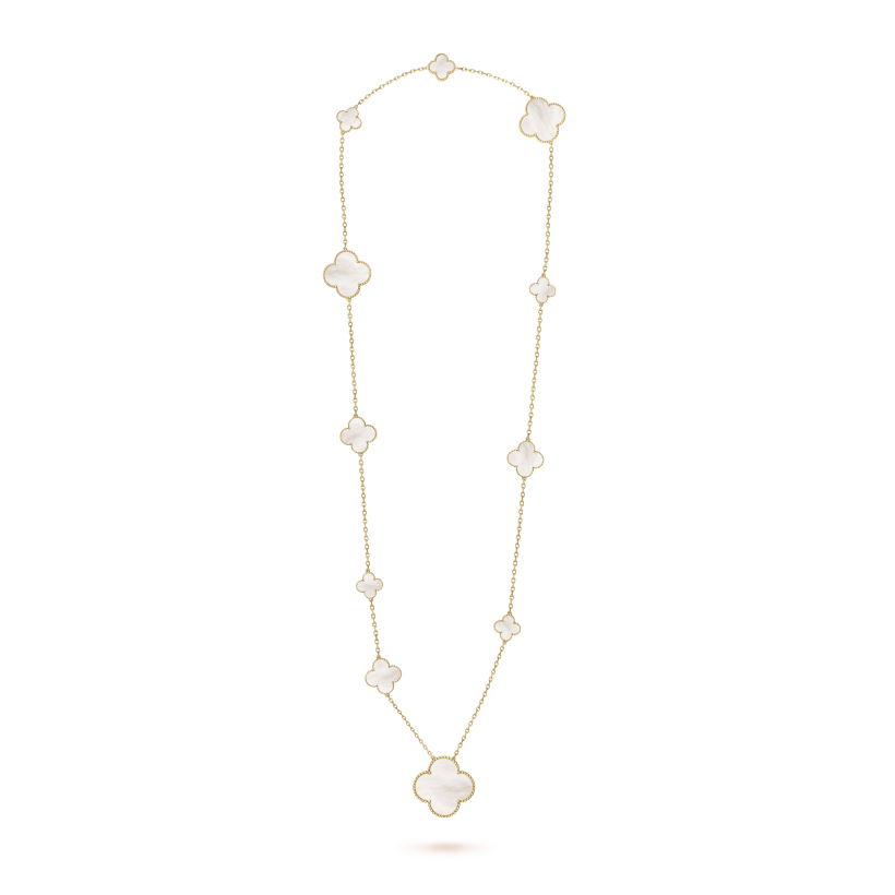 Van Cleef & Arpels Magic Alhambra long necklace, 11 motifs
