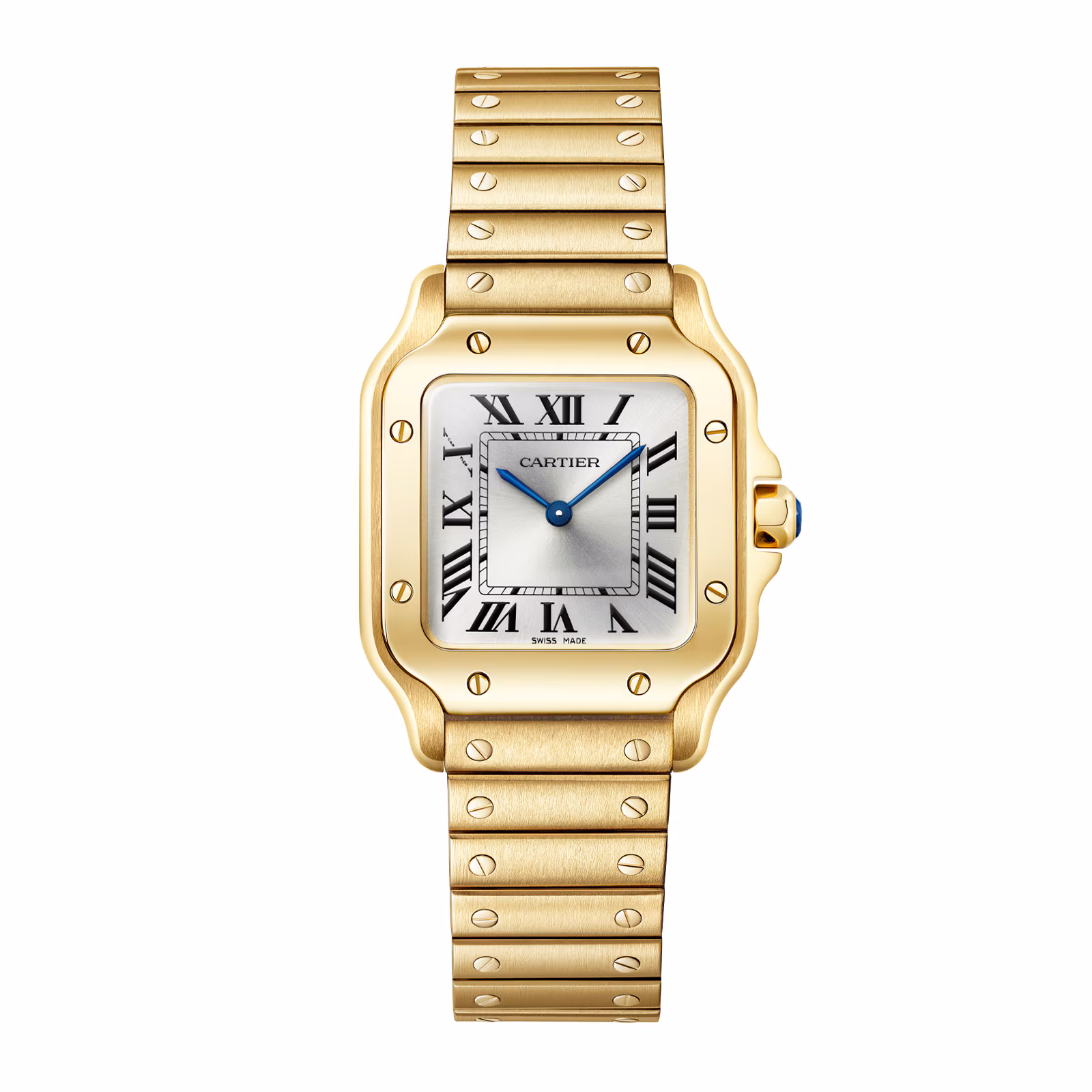 SANTOS DE  WATCH SMALL MODEL YELLOW GOLD