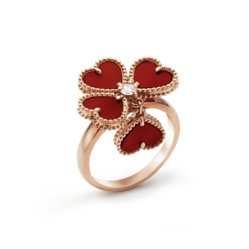 Van Cleef & Arpels Sweet Alhambra effeuillage ring