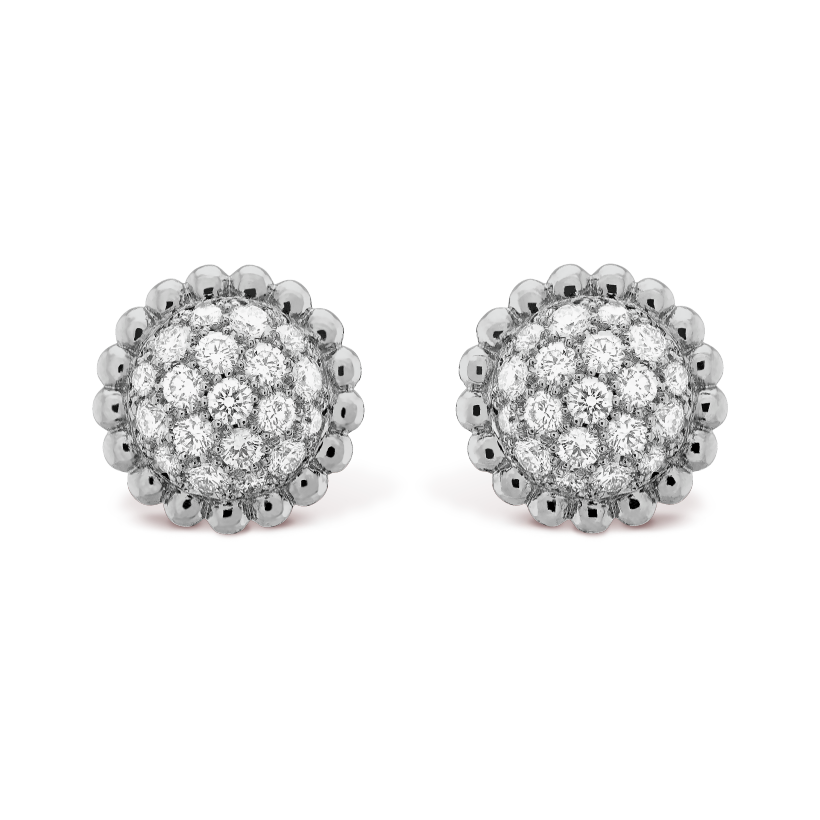 Van Cleef & Arpels Perlee diamonds earrings