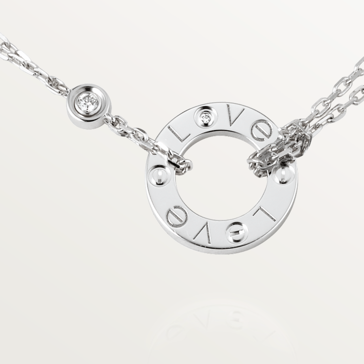 LOVE Cartier necklace set with two diamonds