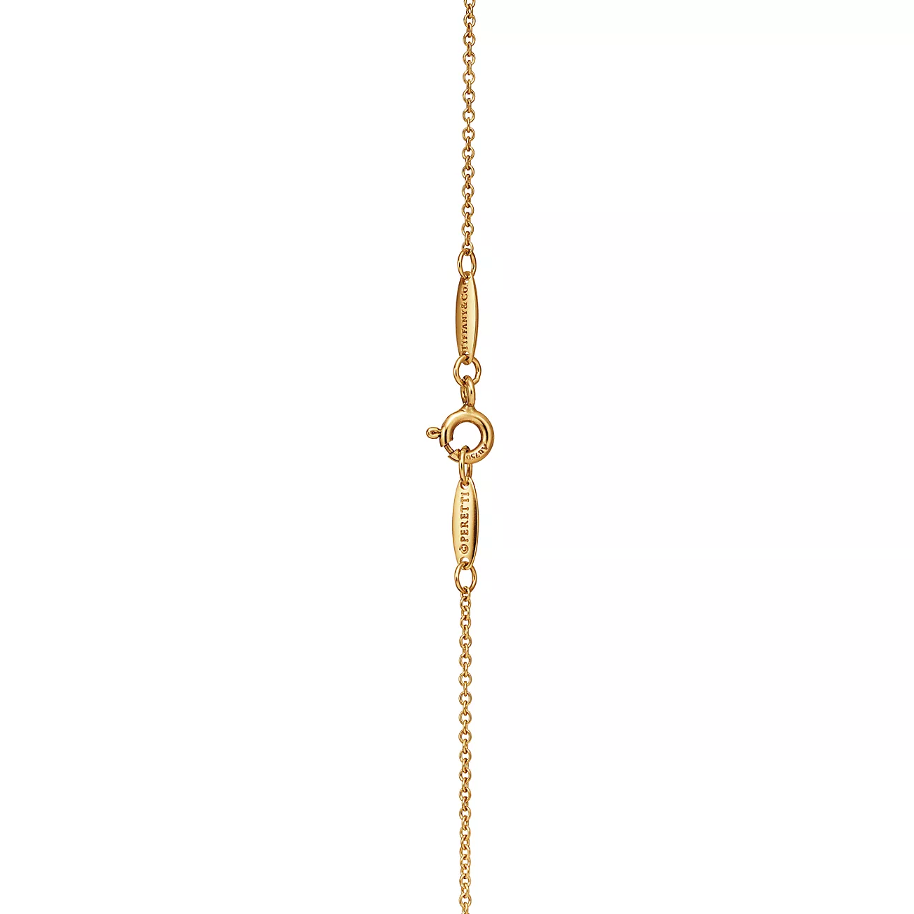 Tiffany & Co. Elsa Peretti Open Heart Pendant in 18k Gold with Diamonds