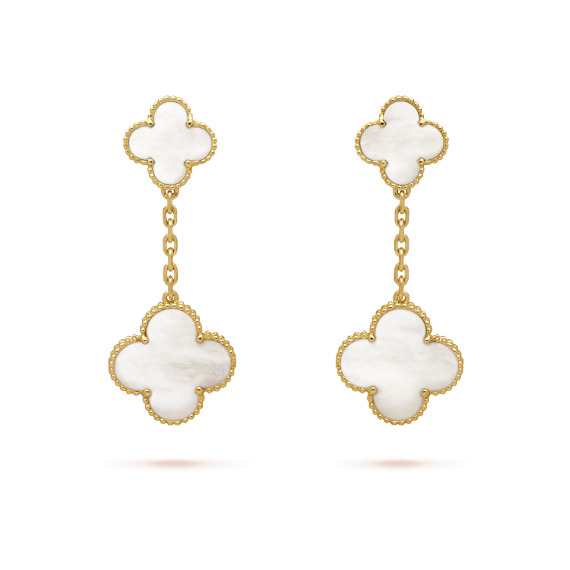 Van Cleef & Arpels Magic Alhambra earrings, 2 motifs