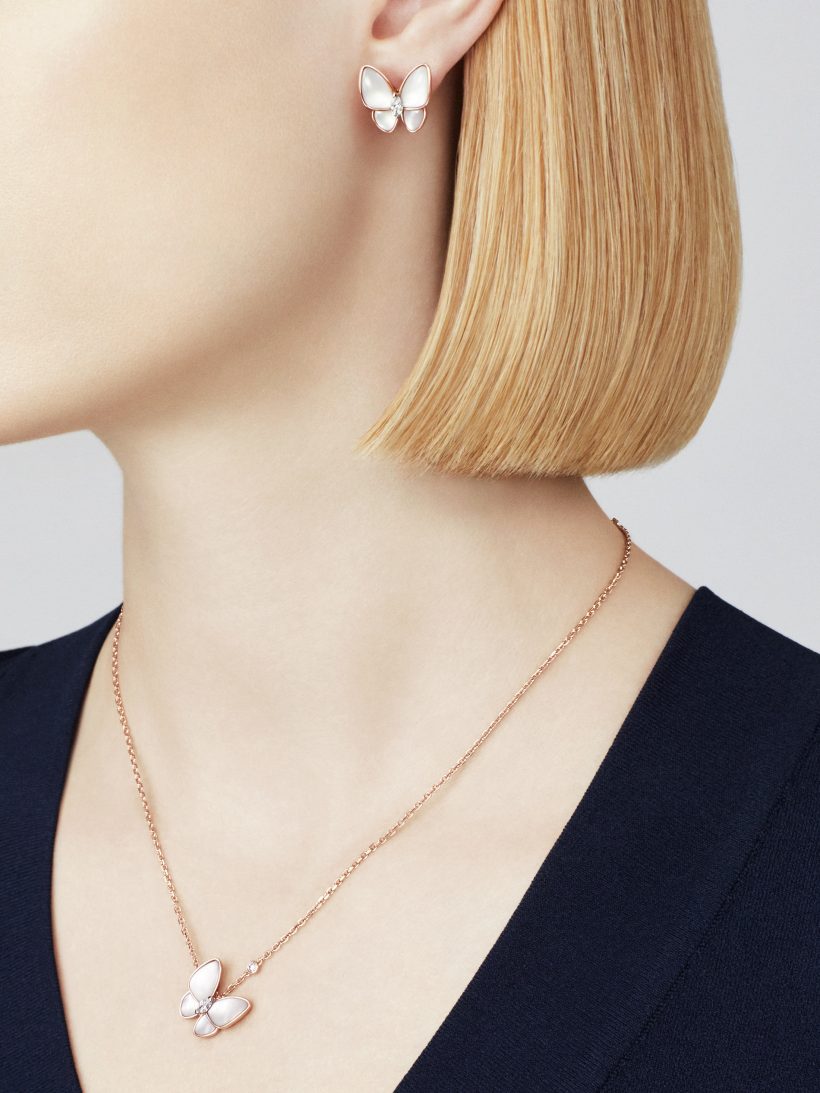 Van Cleef & Arpels Two Butterfly earrings