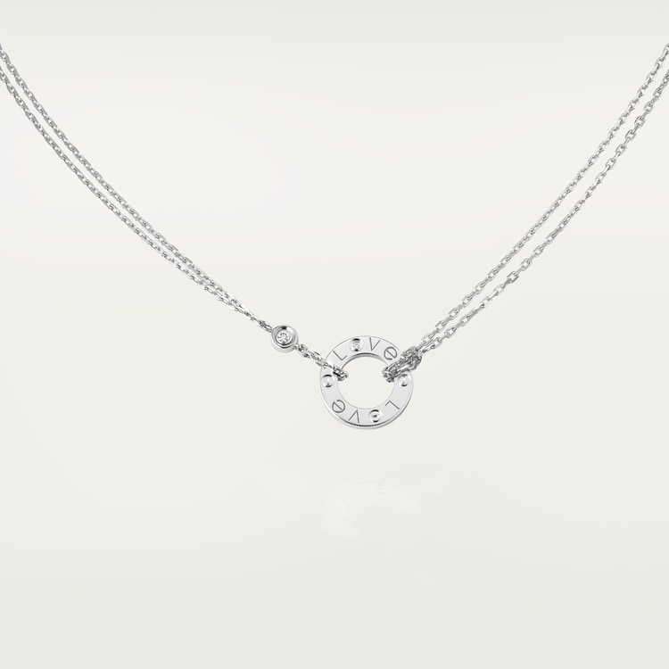 LOVE Cartier necklace set with two diamonds