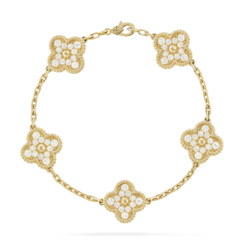 Van Cleef & Arpels Vintage Alhambra bracelet, 5 motifs