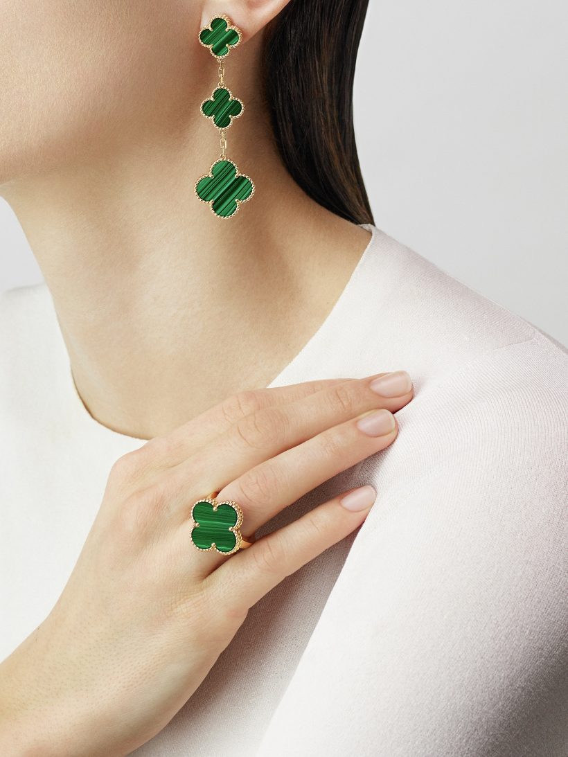 Van Cleef & Arpels Magic Alhambra earrings, 3 motifs