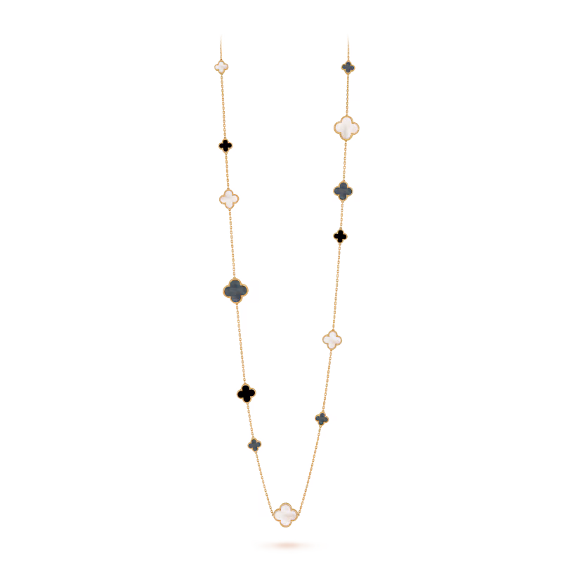Van Cleef & Arpels Magic Alhambra long necklace, 16 motifs
