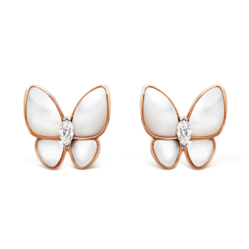 Van Cleef & Arpels Two Butterfly earrings