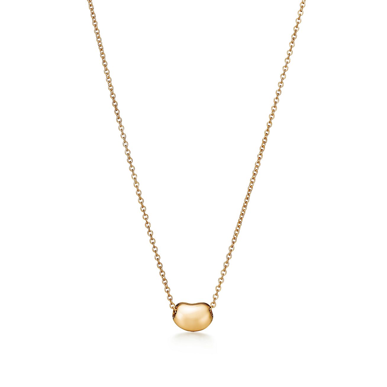 Tiffany & Co. Elsa Peretti Bean design Pendant in Yellow Gold, 6.5 mm
