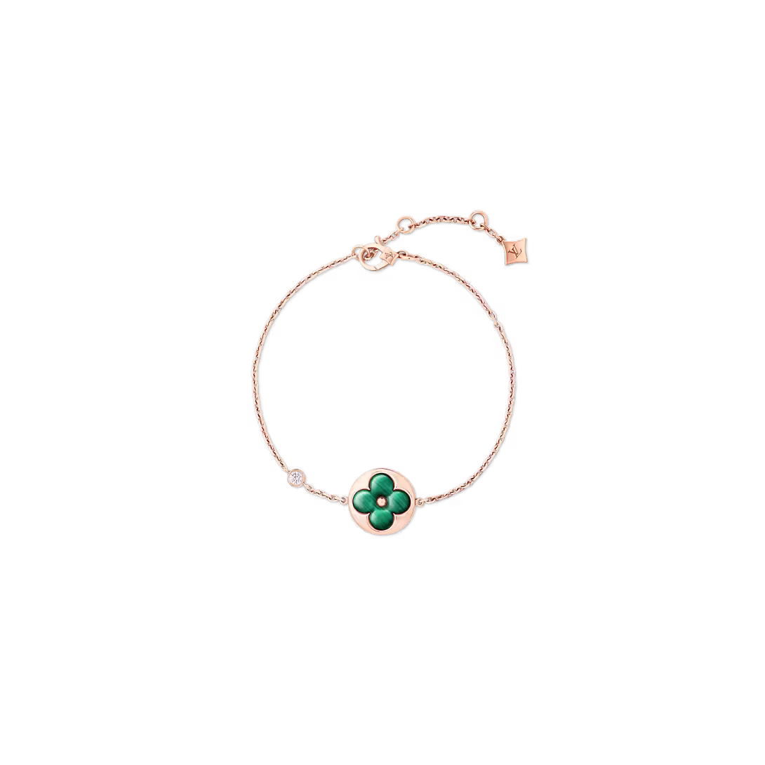 Louis Vuitton Color Blossom BB Sun Bracelet, Pink Gold, Malachite and Diamond