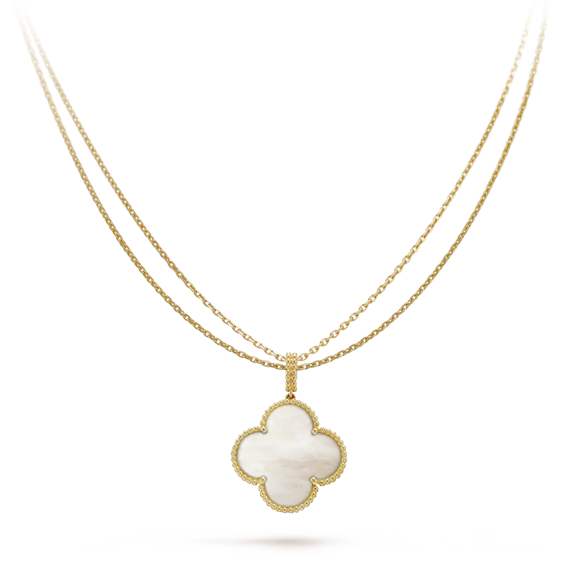 Magic Alhambra Long Necklace, Single Charm