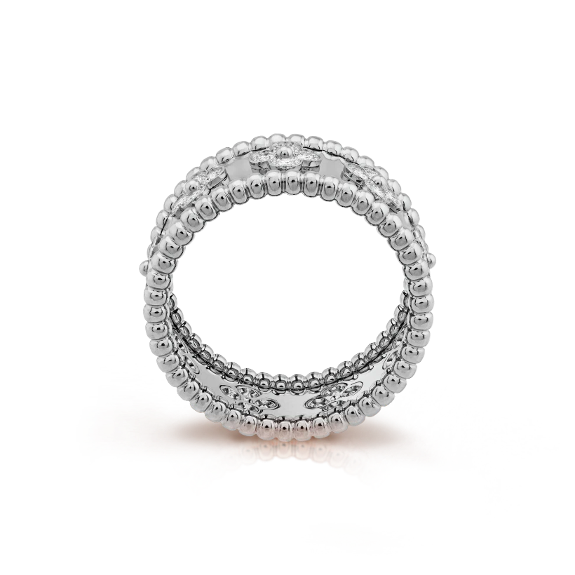 Van Cleef & Arpels Perlee clovers ring, small model