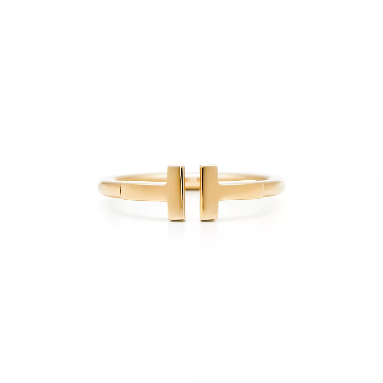 Tiffany & Co. T Wire Ring in Stainless steel and gold plating Gold