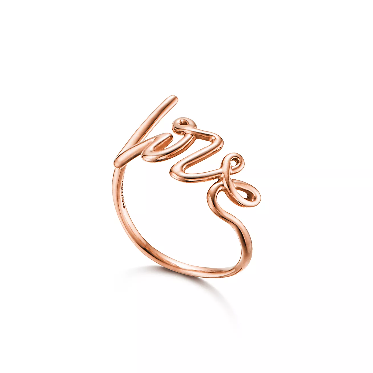 Tiffany & Co. Paloma's Graffiti Love Ring in Rose Gold, Small