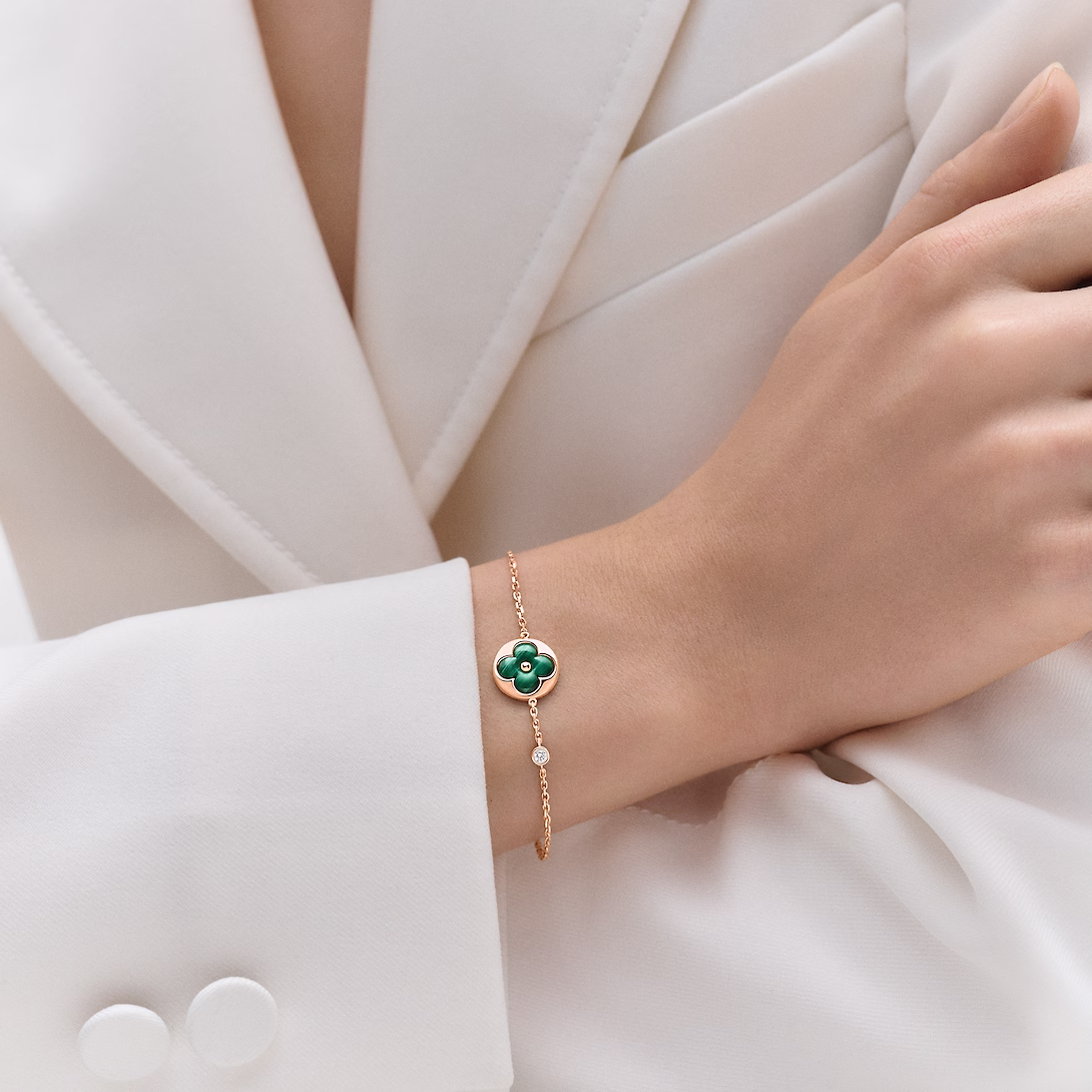 Louis Vuitton Color Blossom BB Sun Bracelet, Pink Gold, Malachite and Diamond