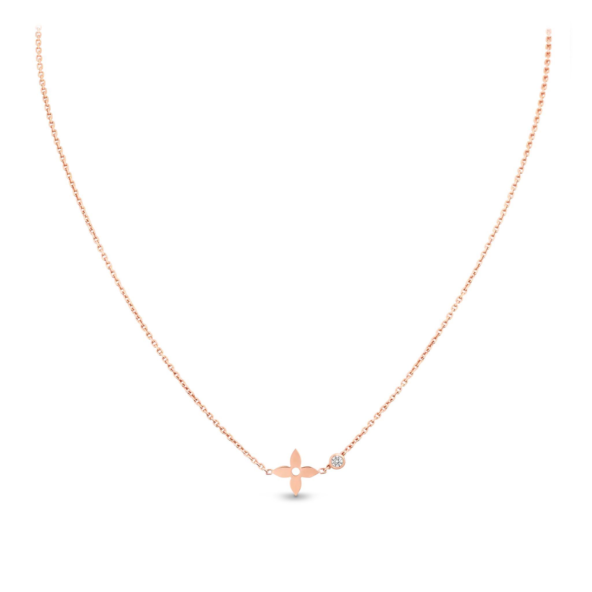 Louis Vuitton Idylle Blossom pendant, pink gold and diamond