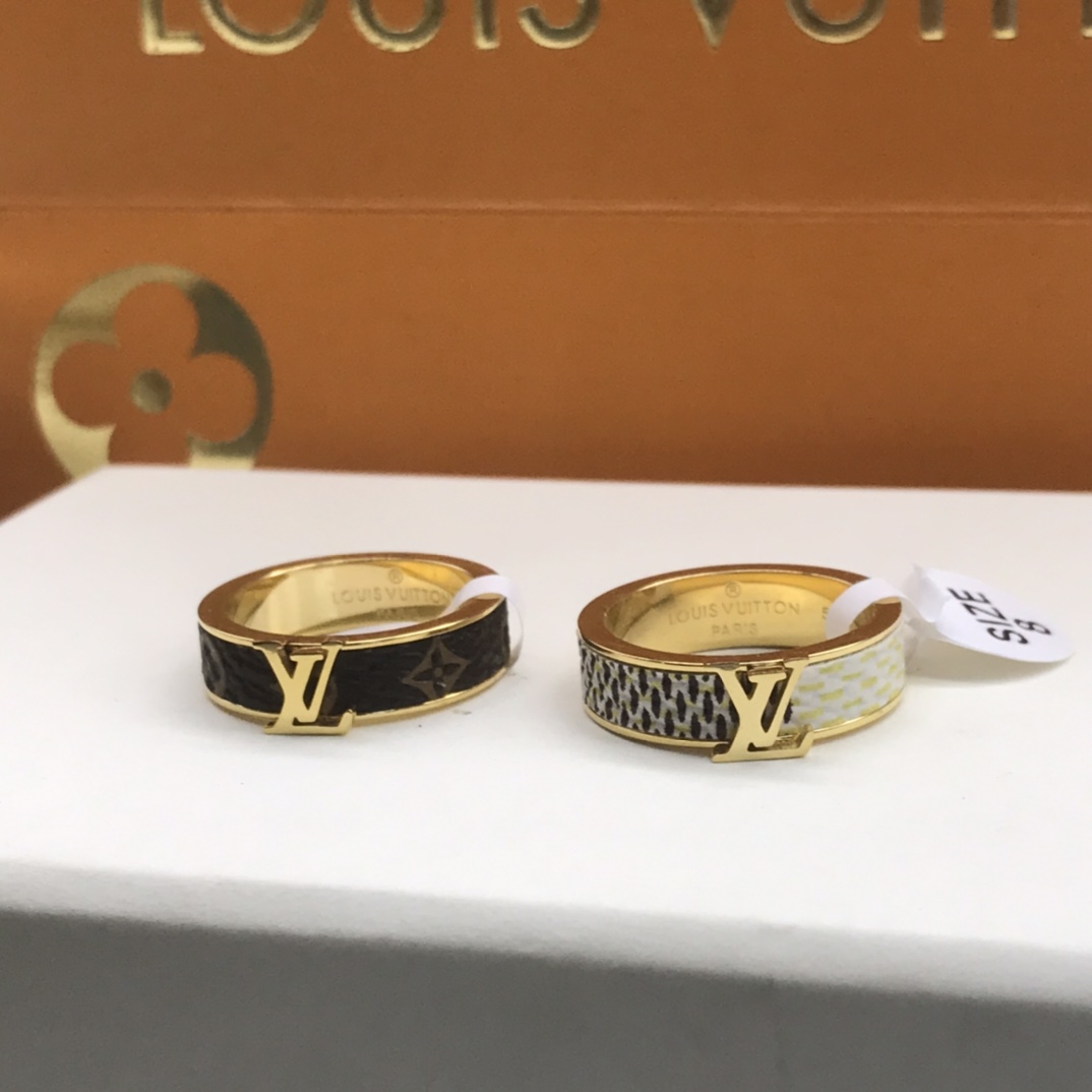 Louis Vuitton Nanogram Enamel Ring