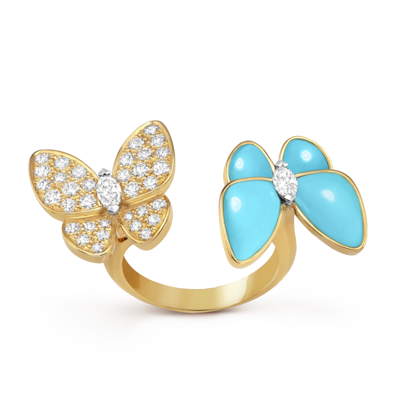 Van Cleef & Arpels Two Butterfly Between the Finger ring