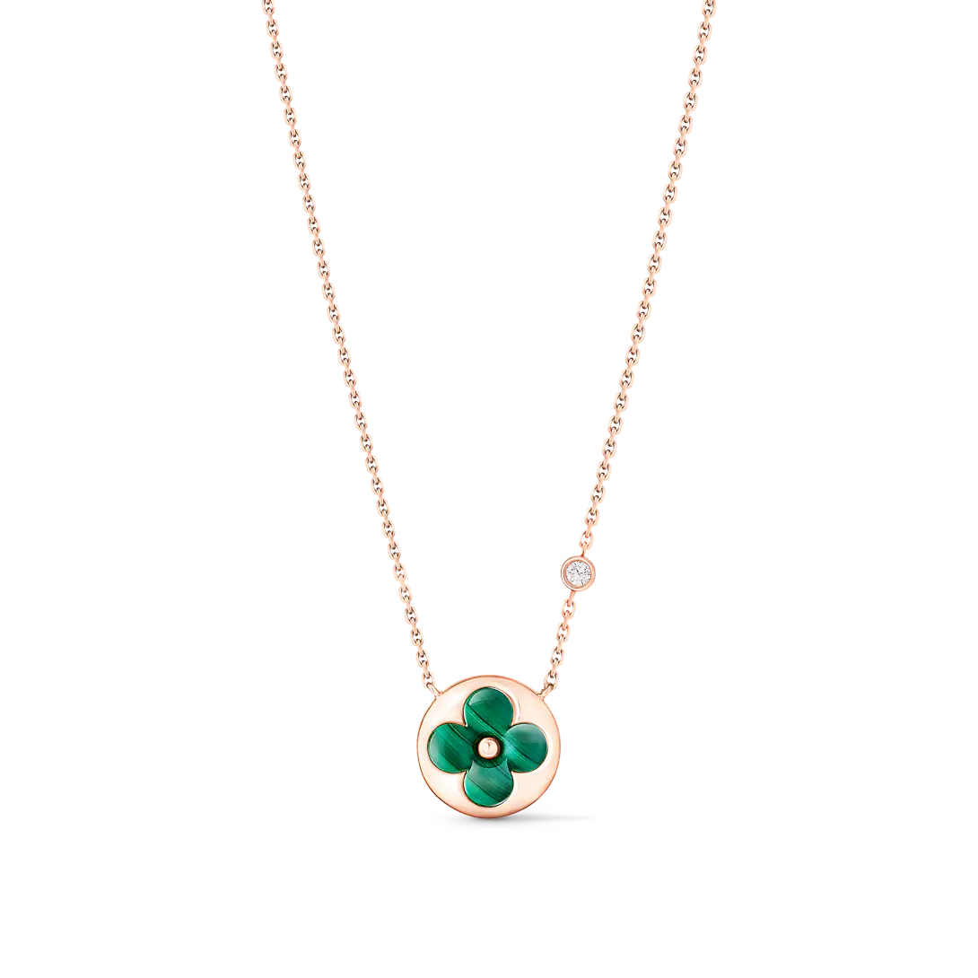 Louis Vuitton Color Blossom BB Sun Pendant, Pink gold, Malachite and diamond