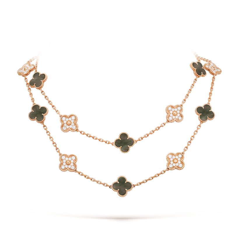 Van Cleef & Arpels Vintage Alhambra long necklace, 20 motifs