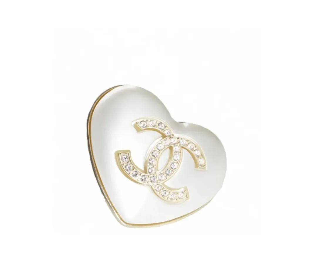 CC Heart brooch