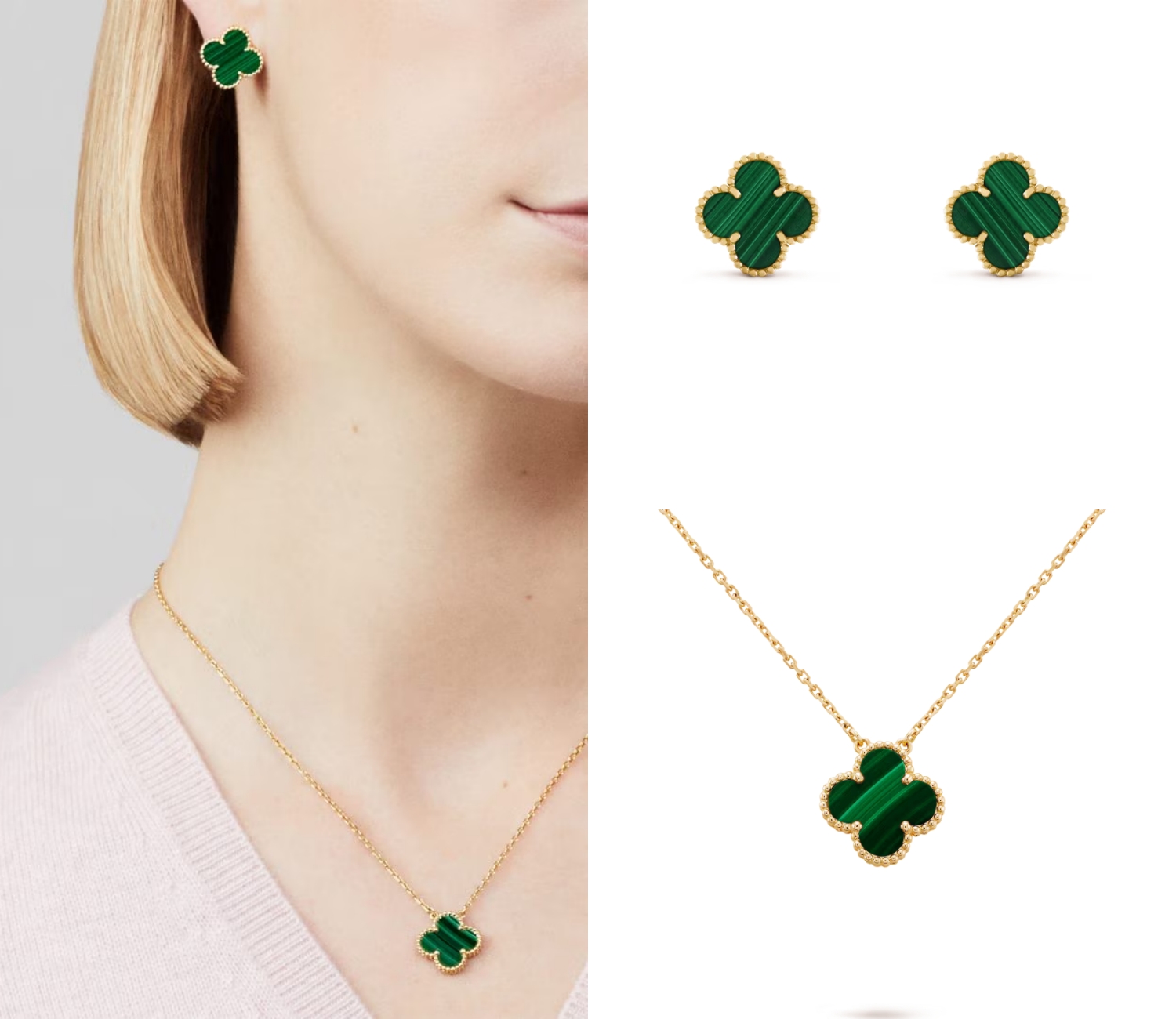 Van Cleef & Arpels Necklace + Earrings Set