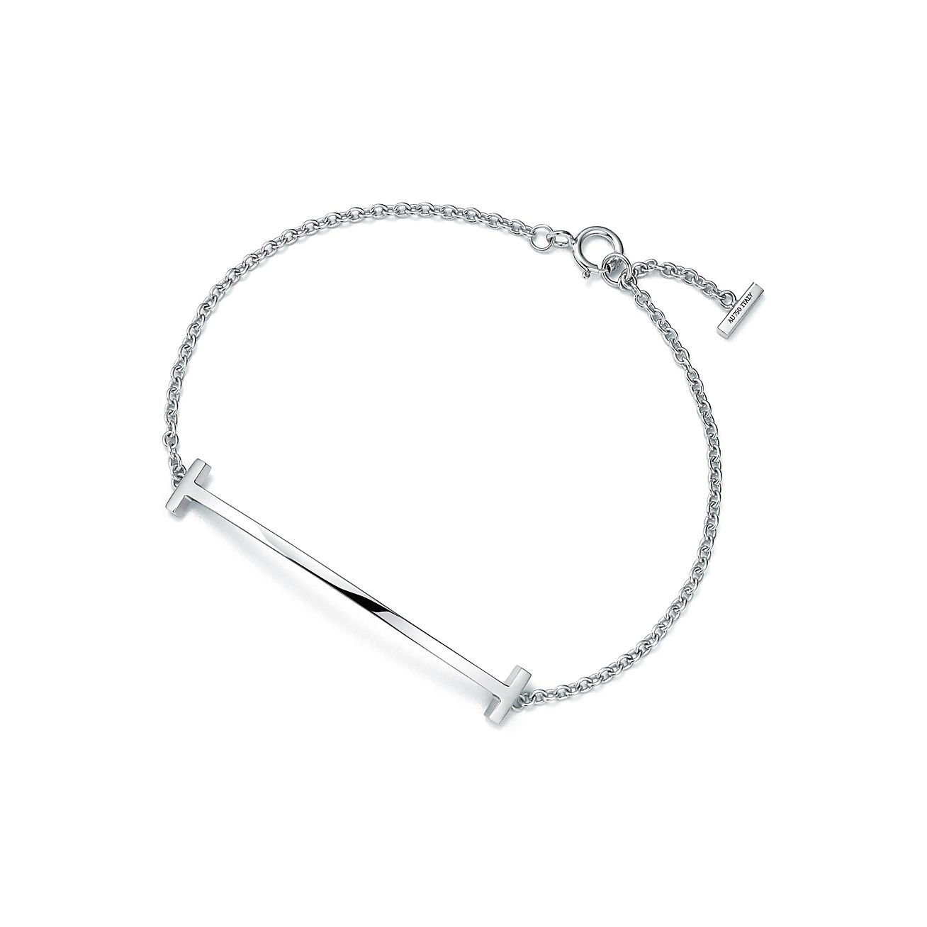 Tiffany & Co. T Smile Bracelet in White Gold