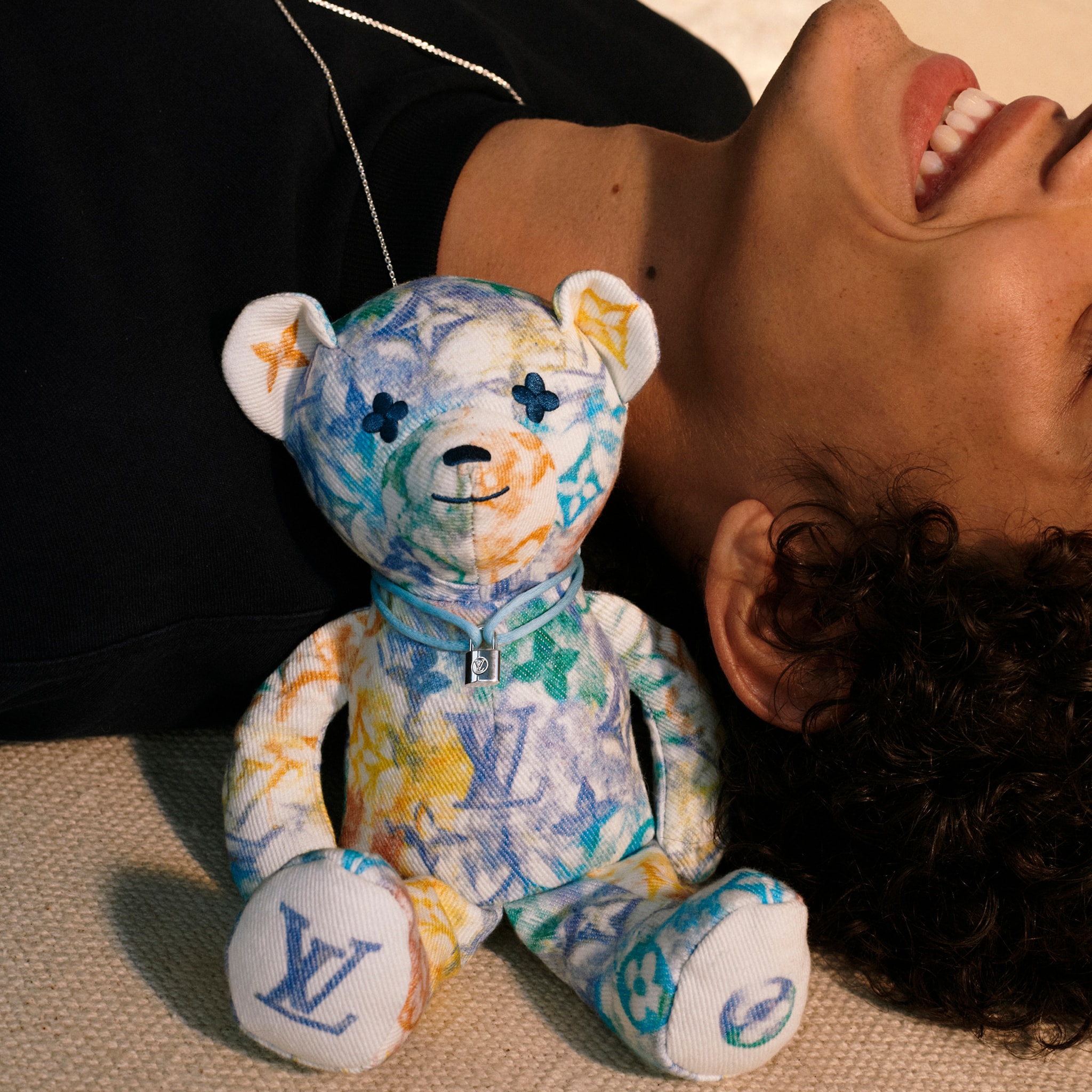 Louis Vuitton Silver Doudou Bracelet, Recycled SiLVer And Organic Cotton Cord