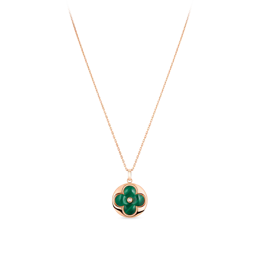 Louis Vuitton Color Blossom XL Medallion, Pink Gold, Malachite and Diamond