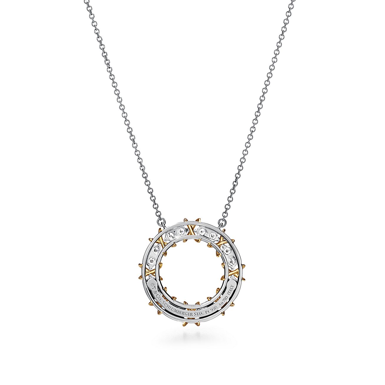 Tiffany & Co. Schlumberger Sixteen Stone Circle Pendant