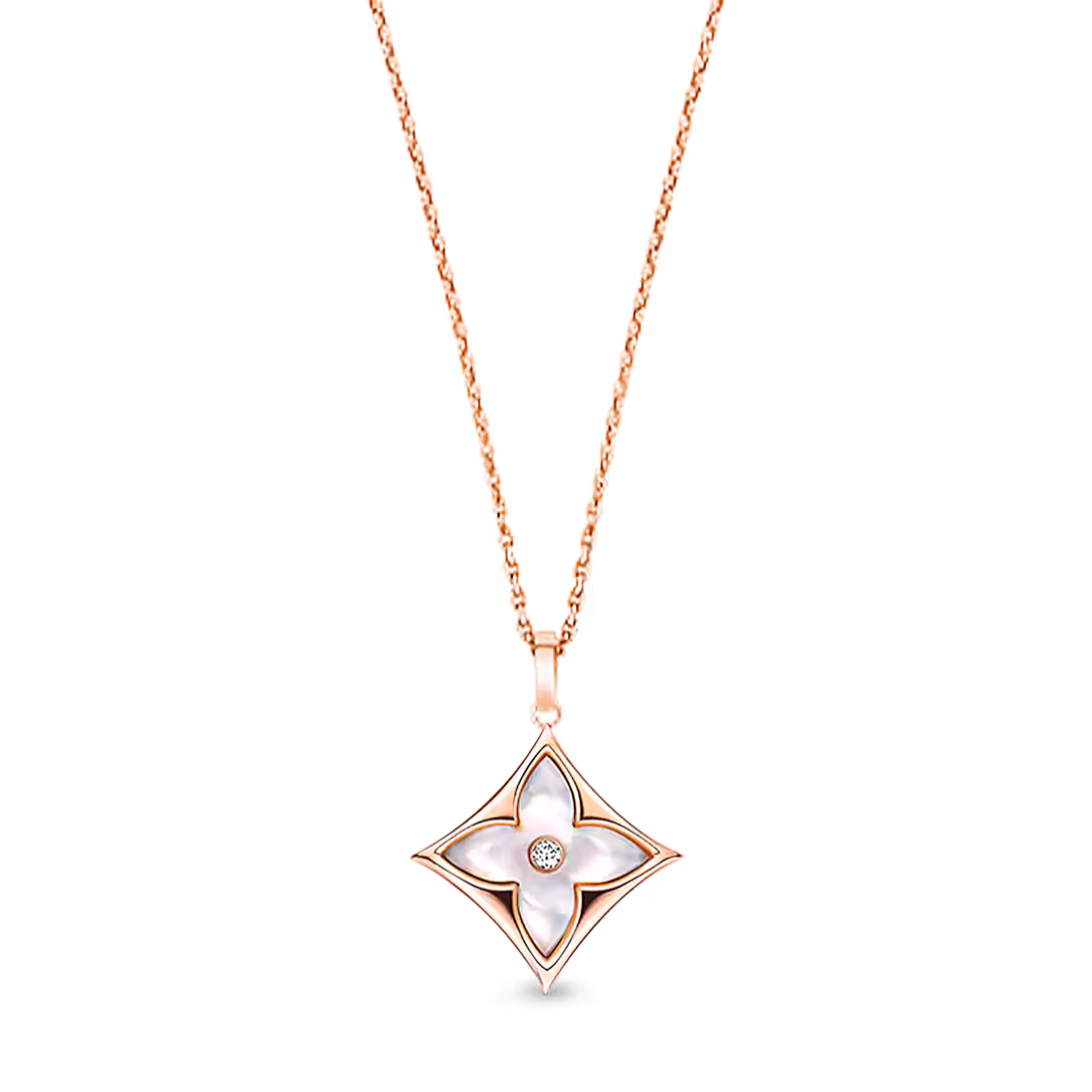 Louis Vuitton Color Blossom XL Medallion, Pink Gold, White Mother-Of-Pearl And Diamond Q93896