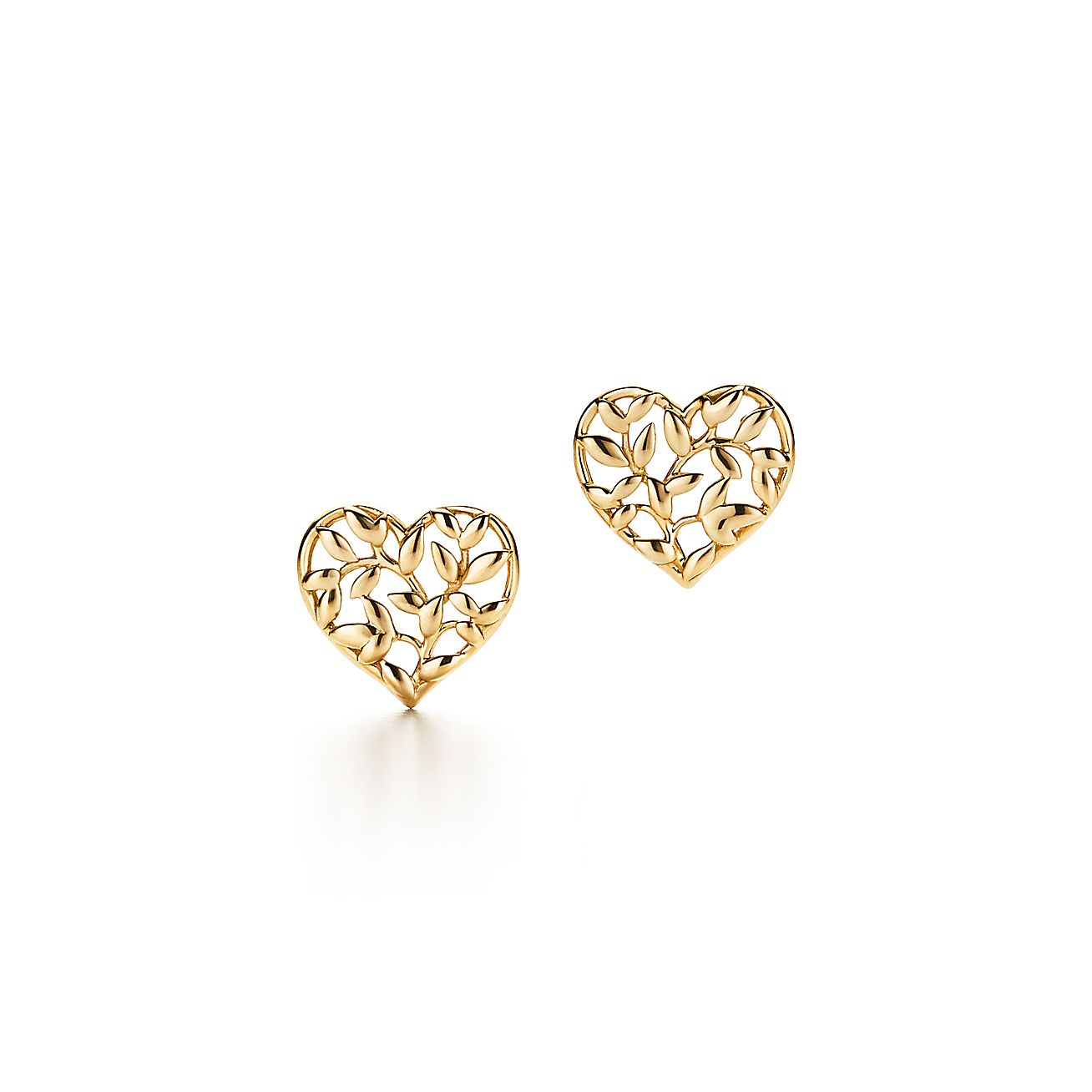Tiffany & Co. Paloma Picasso Olive Leaf Heart Earrings