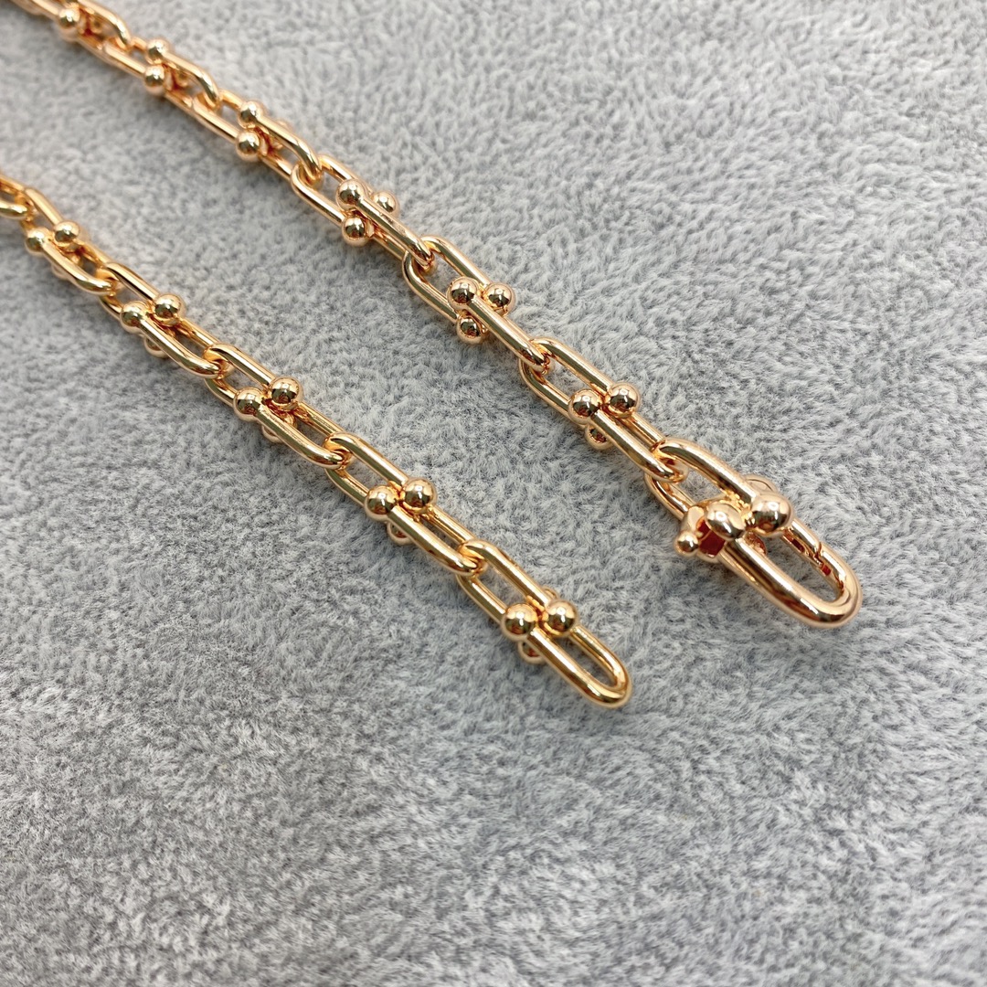 Tiffany & Co. HardWear Elongated Link Necklace in Sterling Glod