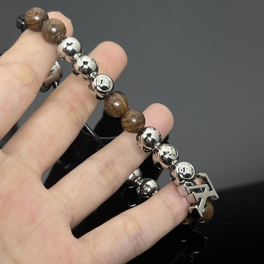 Louis Vuitton 18K  Surfin' Brown Beads Bracelet