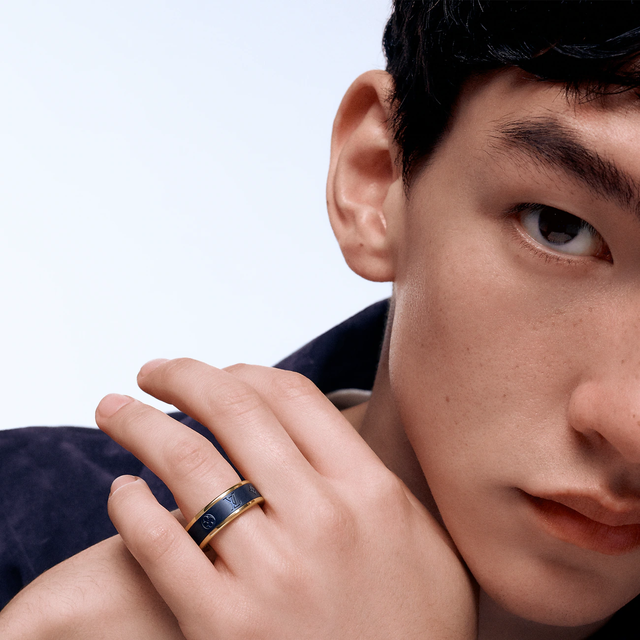 Louis Vuitton Les Gastons Vuitton Small Ring, Yellow Gold and Titanium