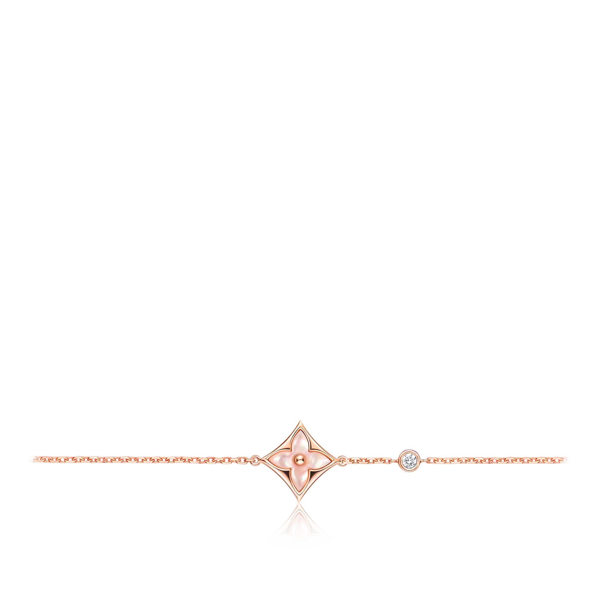 Louis Vuitton COLOR BLOSSOM BB STAR BRACELET, PINK GOLD, PINK MOTHER-OF-PEARL AND DIAMOND