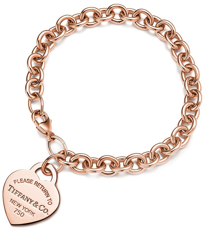 Tiffany & Co. Return to  Heart Tag Bracelet in Rose Gold, Medium