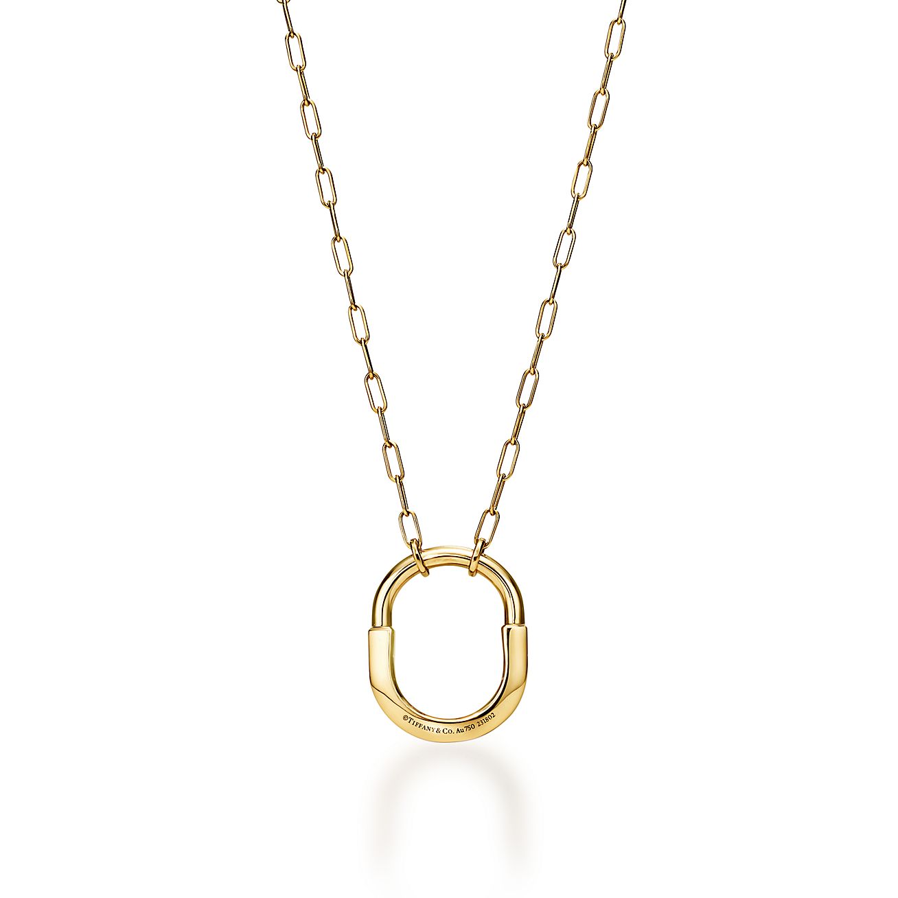 Tiffany & Co. Lock Pendant in Yellow Gold, Medium