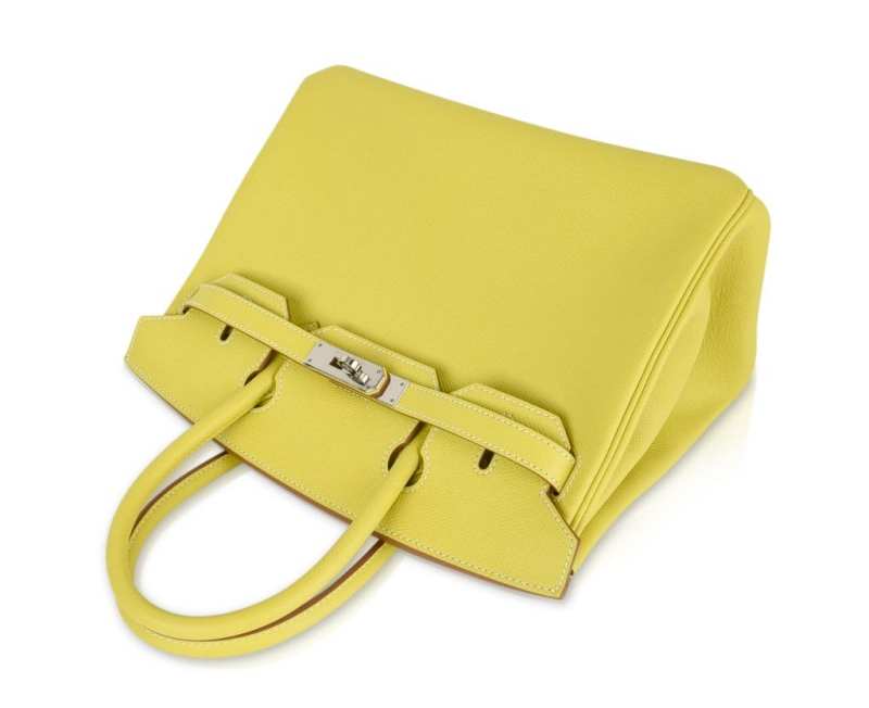 Birkin 30 Bag Rare Lime Candy Limited Edition Gris Perle Interior Palladium