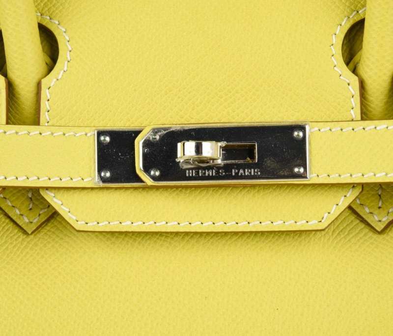 Birkin 30 Bag Rare Lime Candy Limited Edition Gris Perle Interior Palladium