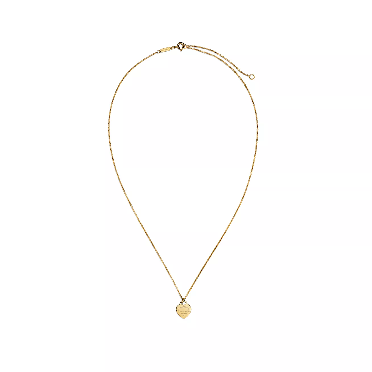 Tiffany & Co. Return to  Mini Heart Tag Pendant in Yellow Gold
