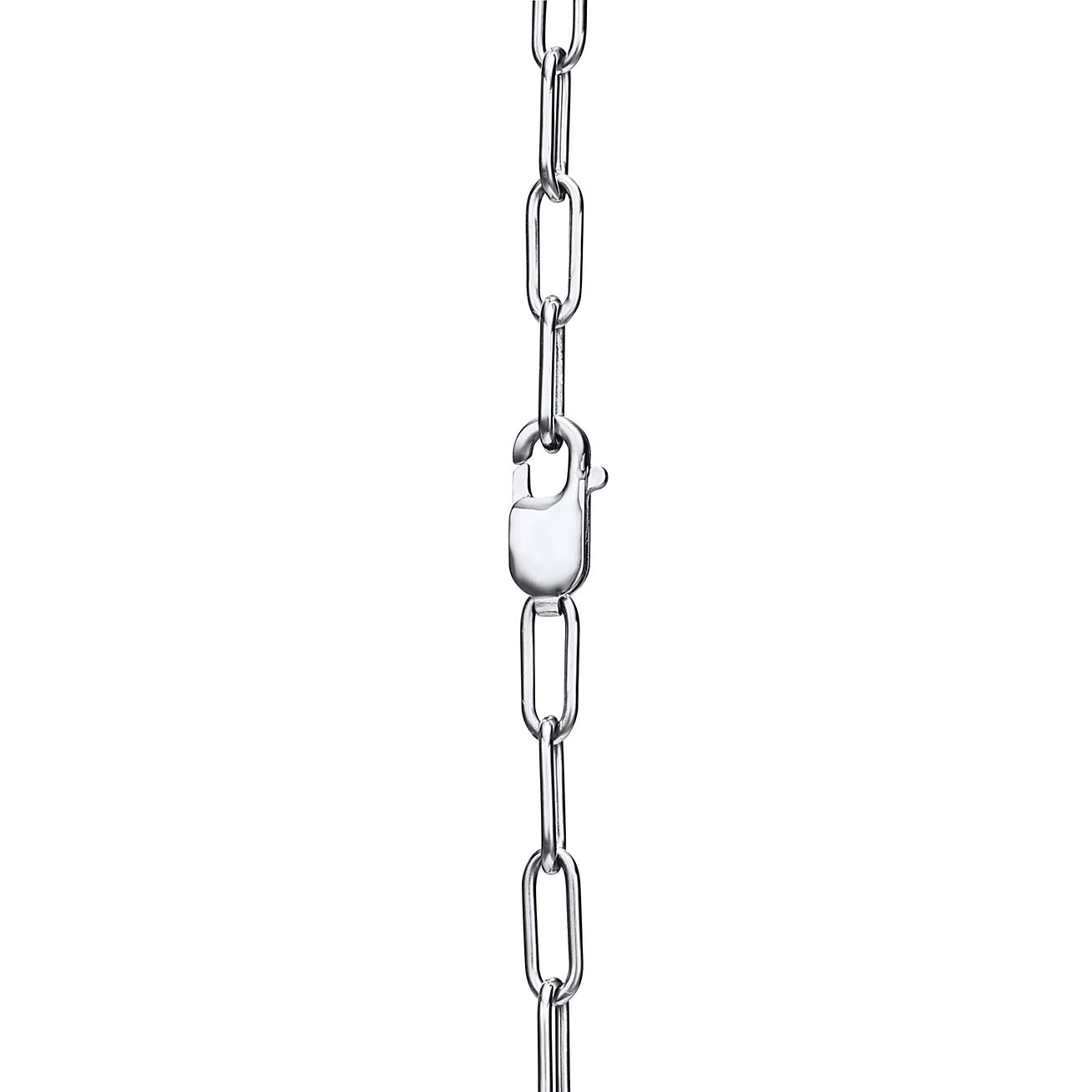 Tiffany & Co. Lock Pendant in White Gold, Medium